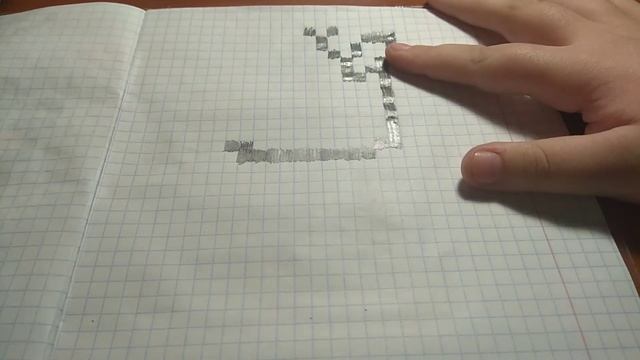 Рисую рисунок по клеточкам картошку фри