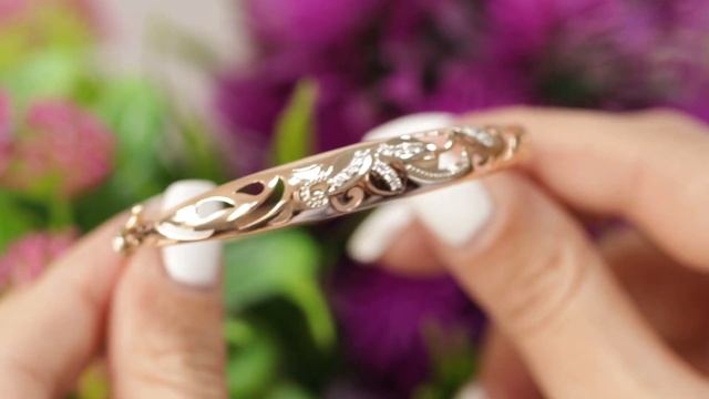 Золотой браслет с цирконием арт. 201021.09.05.b-8