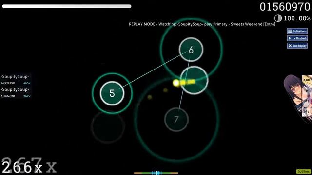 Osu! Primary - Sweets Weekend [Extra] FC 164pp