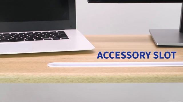 DESK-V000VA Light Wood / White 36" Desk Riser by VIVO