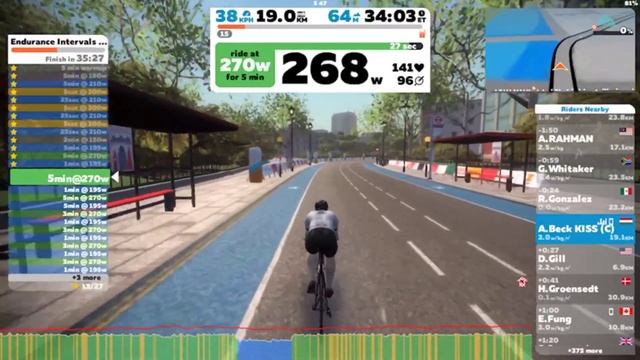 Zwift - London TrainingPeaks Endurance Intervals incl. Tacx Satori Smart calibration