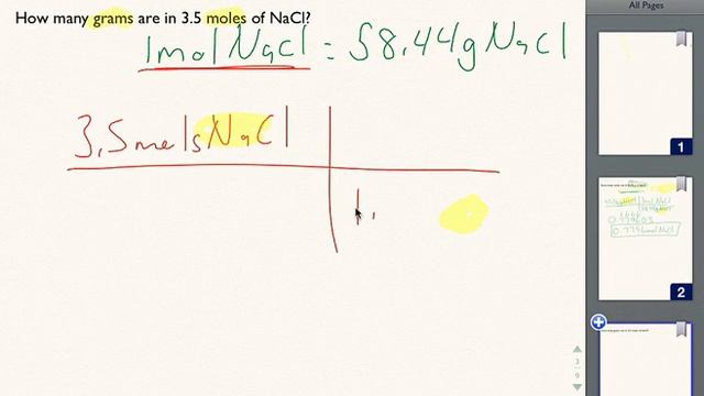 LM Unit 6  Mole Grams