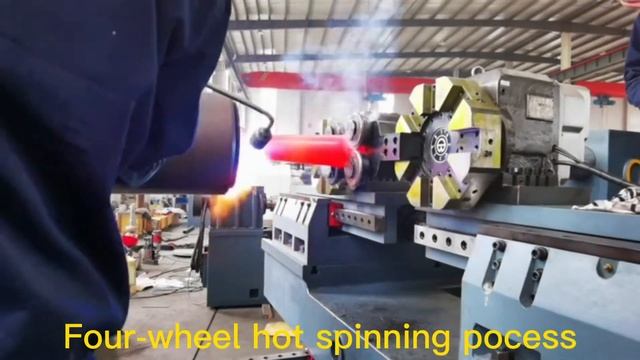 Exhibition video of upgraded version of 1000mm double-wheel spinning machine.