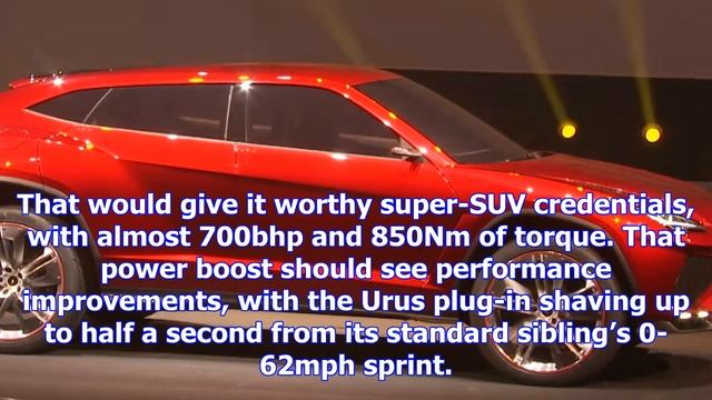 Lamborghini urus plug-in hybrid on the way