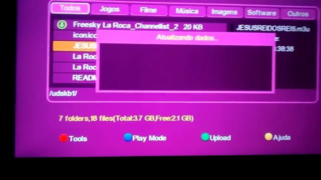 Inserindo lista M3U no Freesky La Roca