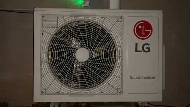 My 2 ton LG smart inverter startup in heat