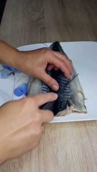 Скумбрия запечённая в духовке. Fish