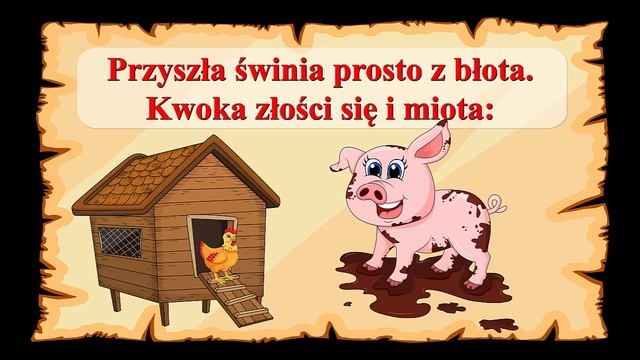 🐔🐔🐔Kwoka - Jan Brzechwa - animowany wierszyk z obrazkami
