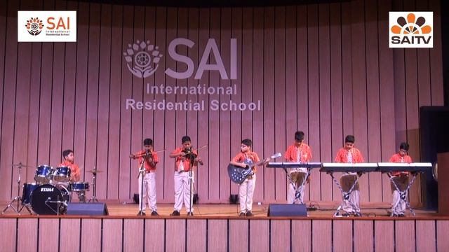 Students Showcasing their Musical Skills - SAI International Residential School