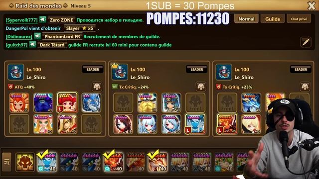 Summoners war : PREMIERE SOLO SPEEDTEAM RAID DES MONDES (R5)