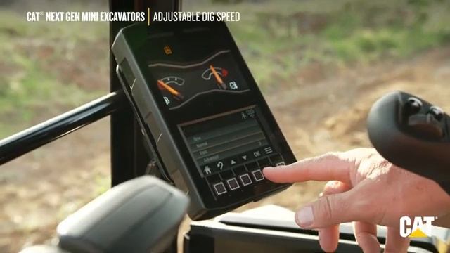 Compact machines | Next Gen | Cat® Mini Excavators | Adjustable Dig Speed | Bergerat Monnoyeur