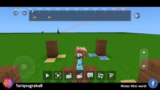 Tutorial membuat video Animasi (REMAKE) - Mini world Creata Indonesia | Mr Mini #86
