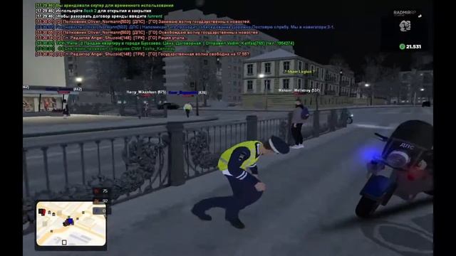 МОЙ ПЕРВЫЙ ПАТРУЛЬ С ГЕНЕРАЛОМ ДПС НА РАДМИРЕ – БУДНИ ГАИШНИКА В GTA CRMP [#2]