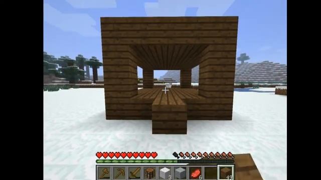 Let's play в minecraft №1 (Левый дом)