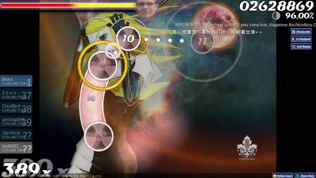osu! ~ iroha feat. Kagamine Rin & NicoNico Chorus - Meltdown [Insane]