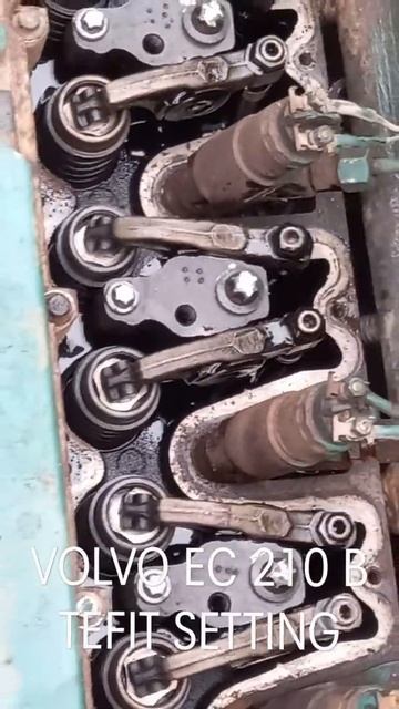 volvo excavator EC 210 B  he'd gasket change after starting look