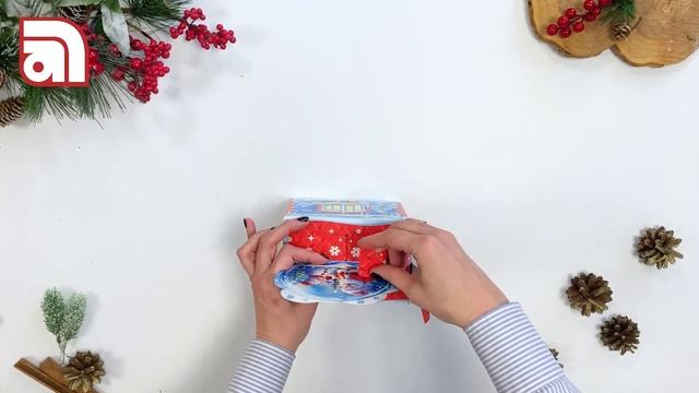 Новогодние коробки. Подарочная коробка «Снежный шар» - новогодняя упаковка для конфет и подарков