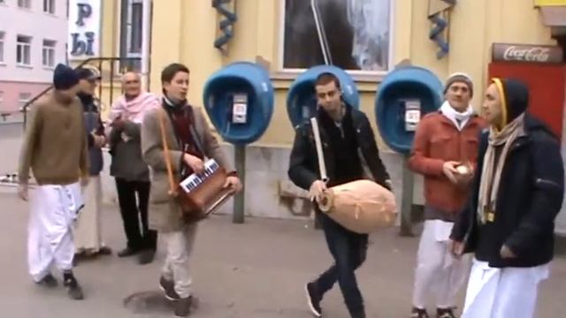 Харинама на Центральном рынке! Новороссийск. 12.01.2014 г.