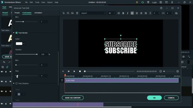 HOW TO CREATE TEXT OUTLINE ANIMATION IN WONDERSHARE FILMORA | MOTION GRAPHICS