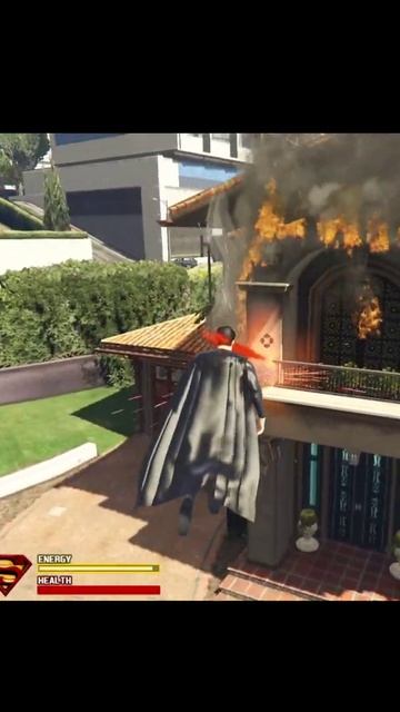 Black Superman Destroying Michael House || GTA V Intresting Videos || #Gta5 #Shorts #Mods