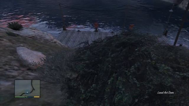 Grand Theft Auto V - Spaceship Parts Locations / Collectibles: #16 Swim Under Pier (Near Dam) PS3