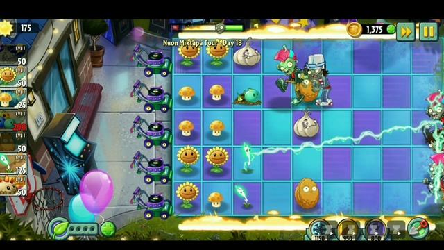 Plants vs Zombies on Neon Mixtape Tour -Day 17-19 | gameplay pvz 2 - game over
