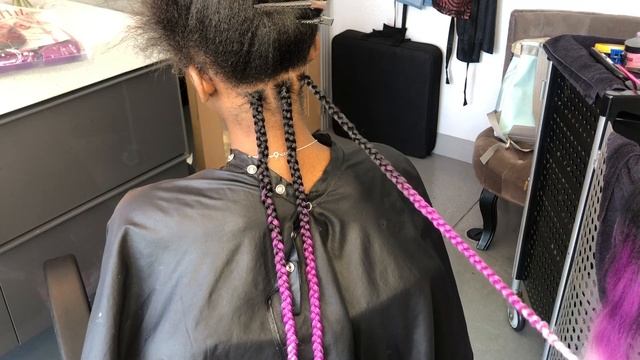 PINK OMBRE BRAIDS | AMAZON BRAIDING HAIR