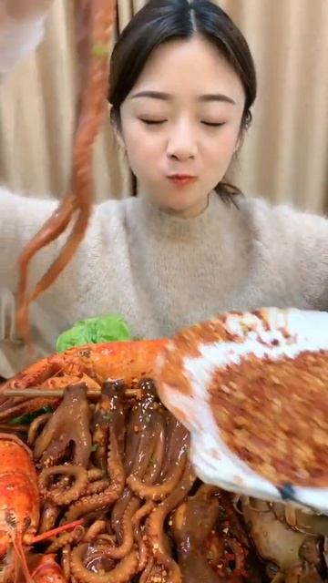 Chinese Mukbang ASMR Eating Show # 129