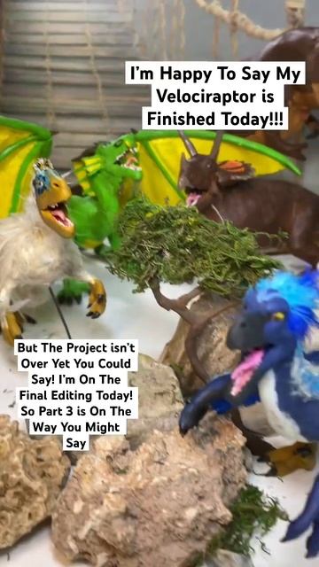 Dinosaur Stop Motion Project Velociraptor is Done - Scientifically Accurate Blue