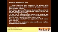 Guide To Fix Mingwm10.dll Error