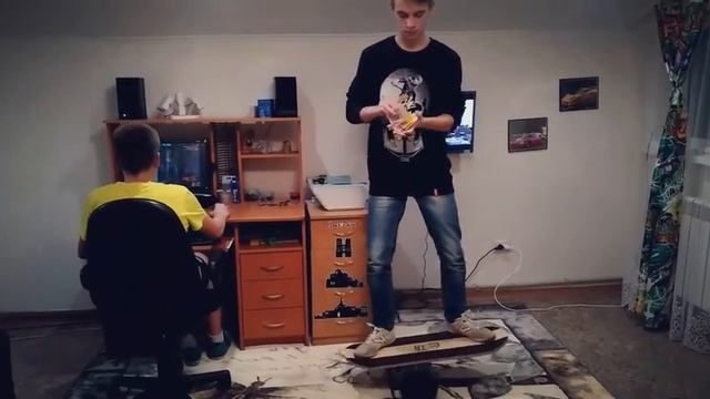 Флориши и фокус на балансборде.