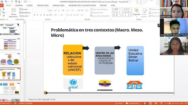 Desarrollo de un escrito científico del plan de investigación