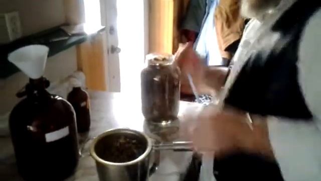 Pressing Herbs with Brett "The Bee Man" Cole