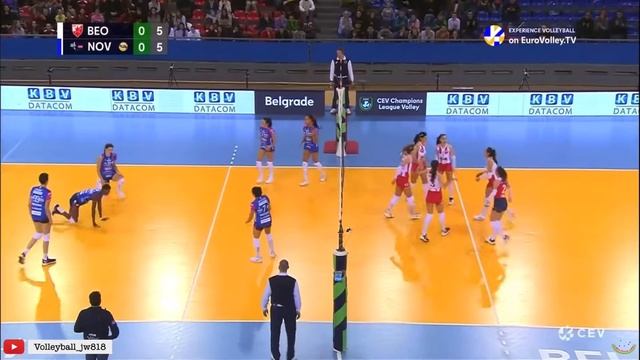 Tara Taubner | Serbia Opposite | Crvena Zvezda vs Igor Gorgonzola Novara | CEV Champion League 22/2