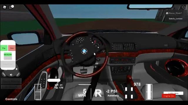 bmw e39 528i Roblox pov drive