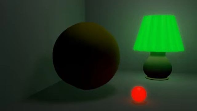 Ball Face - Indirect Lighting in Blender