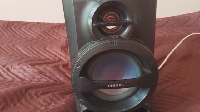 2ч USB Bluetooth mp3 AUX  FM пульт самодельная колонка типа "Philips" в сборе перед покраской