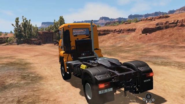 BeamNG Drive - MAN TGS Agro Semi Truck in Utah Part 2