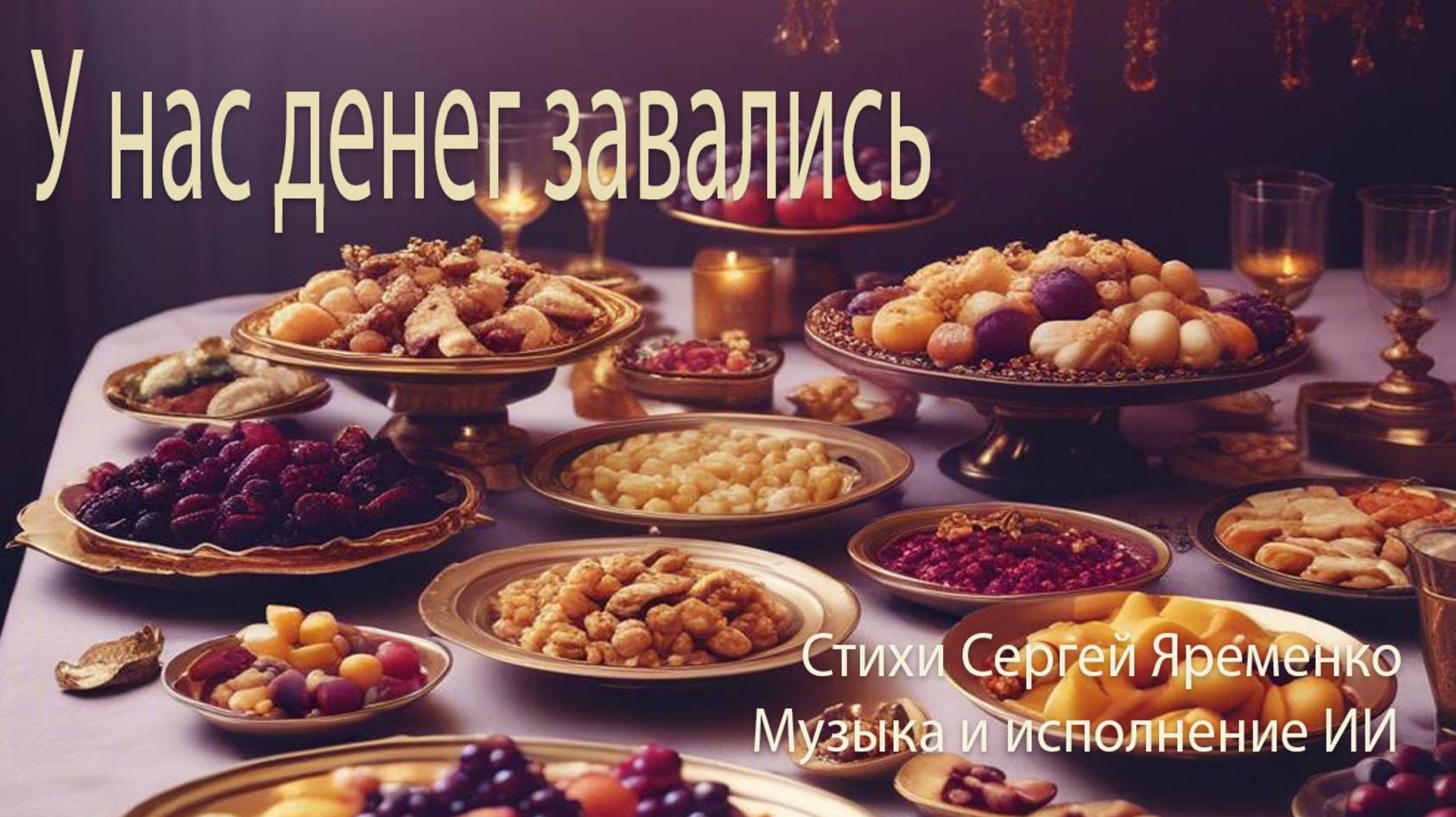 Песня в жанре шансона "У нас денег завались". Слова Сергей Яременко, исполнение ИИ