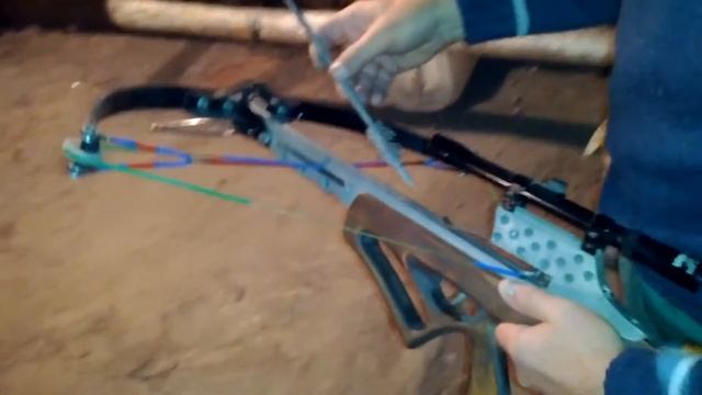Handmade Crossbow Shooting