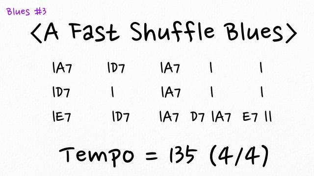 Matt Scofield Style A Fast Shuffle Blues Backing Track (Tempo = 135 4/4)