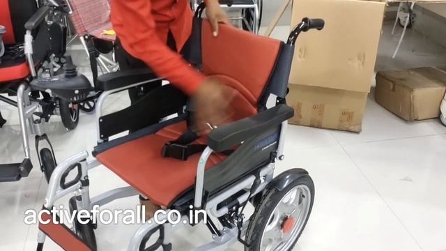 Foldable Power Wheelchair with Electronic Control @ Rs 55000 - Call 9098200926