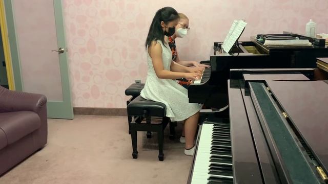 Katherine Shan with her teacher Olga Rogach
