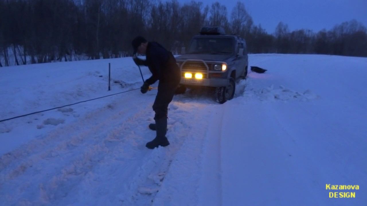 Ручная лебедка РБС в действии