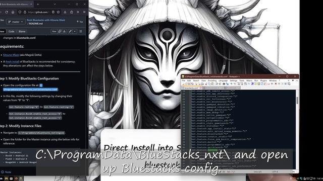 Root BlueStacks with Kitsune Mask