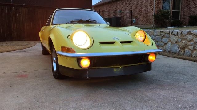 1972 Opel GT Headlight Operation