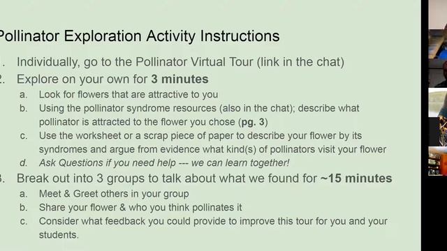 Demonstration Pollinator Garden Virtual Tour Webinar