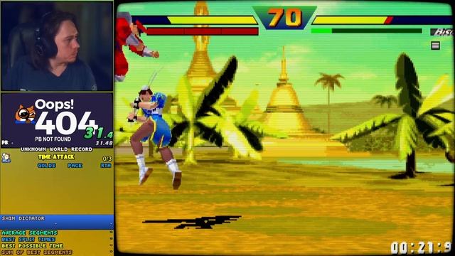 SF EX Plus Alpha: Time Attack (Dictator course) Speedrun in 36"00