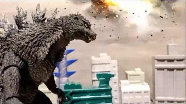 Godzilla and Spectreman stop motion