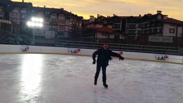 Лезгинка на льду Болгария Банско 2015